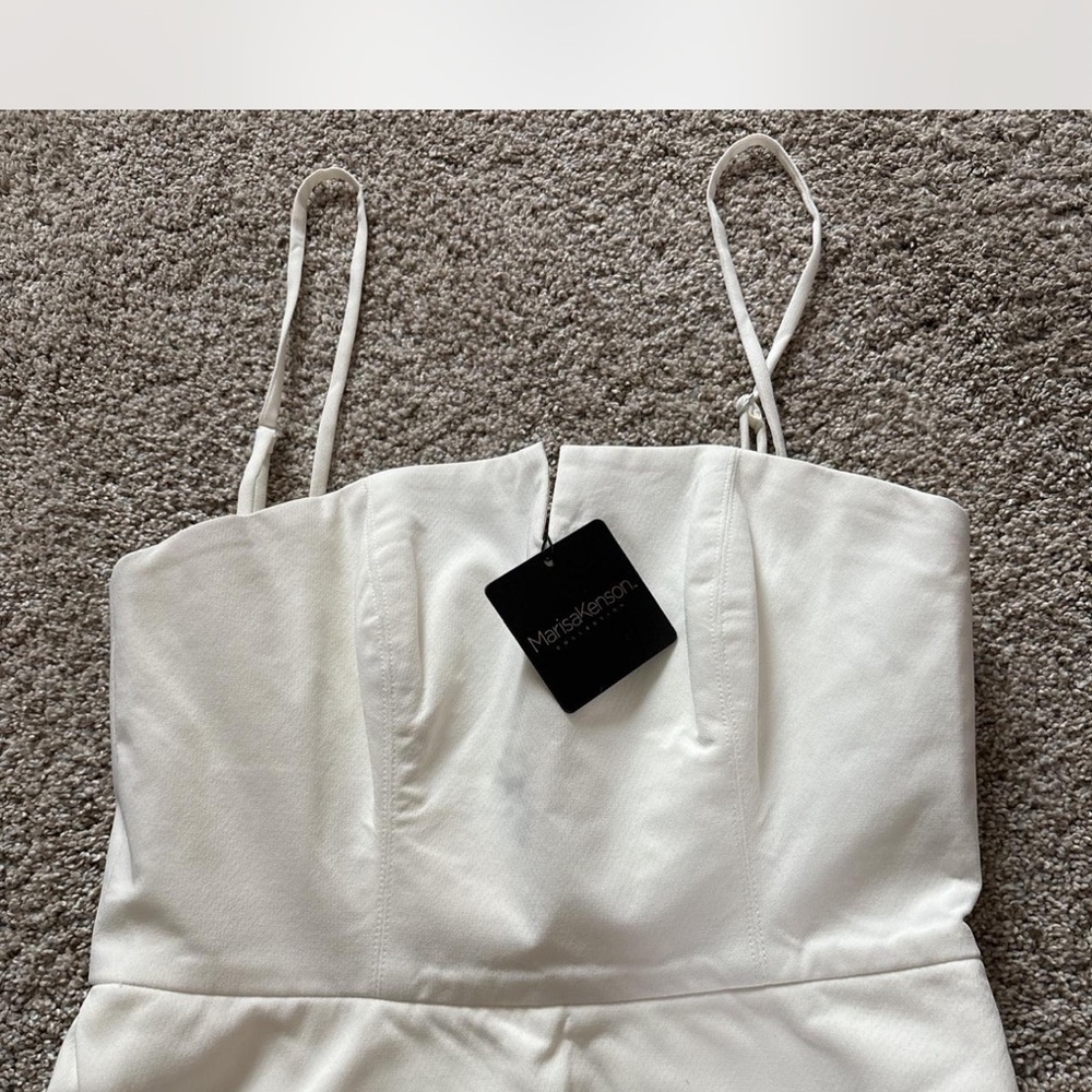 Chic White Dress with Spaghetti Straps